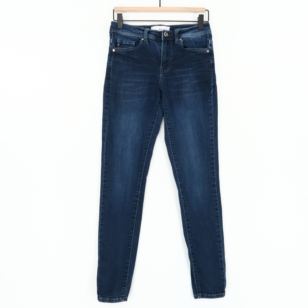KanCan Skinny Jeans Womens Juniors 3 Dark Blue Mid Rise Stretch Denim